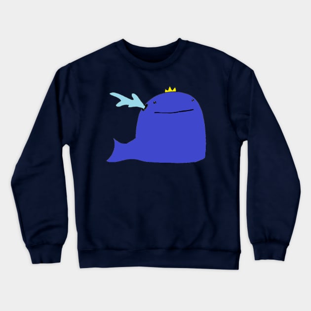 King Whale Crewneck Sweatshirt by Noolan